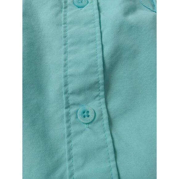 Columbia Blue Short Sleeve PFG Vented Button Down Fishing Shirt Men's Size XL - Picture 6 of 12